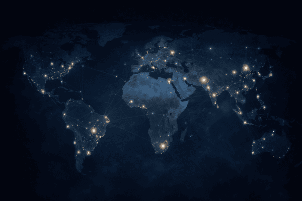 Global transformer project distribution map