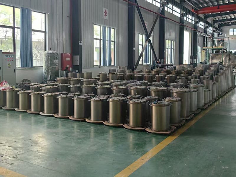 Transformer components prepared and awaiting assembly