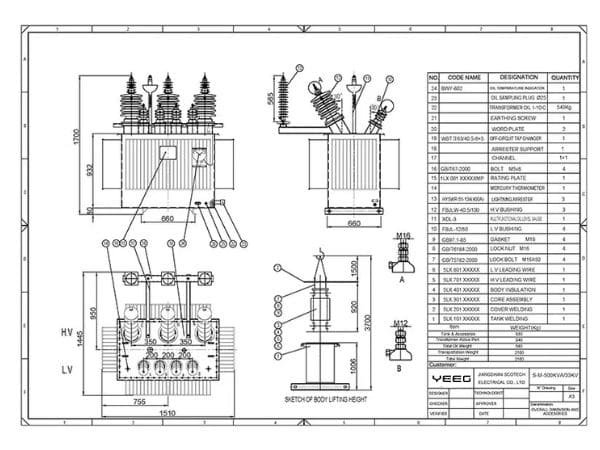 500kva 33kv 6 6kv oil immersed transformer trinidad